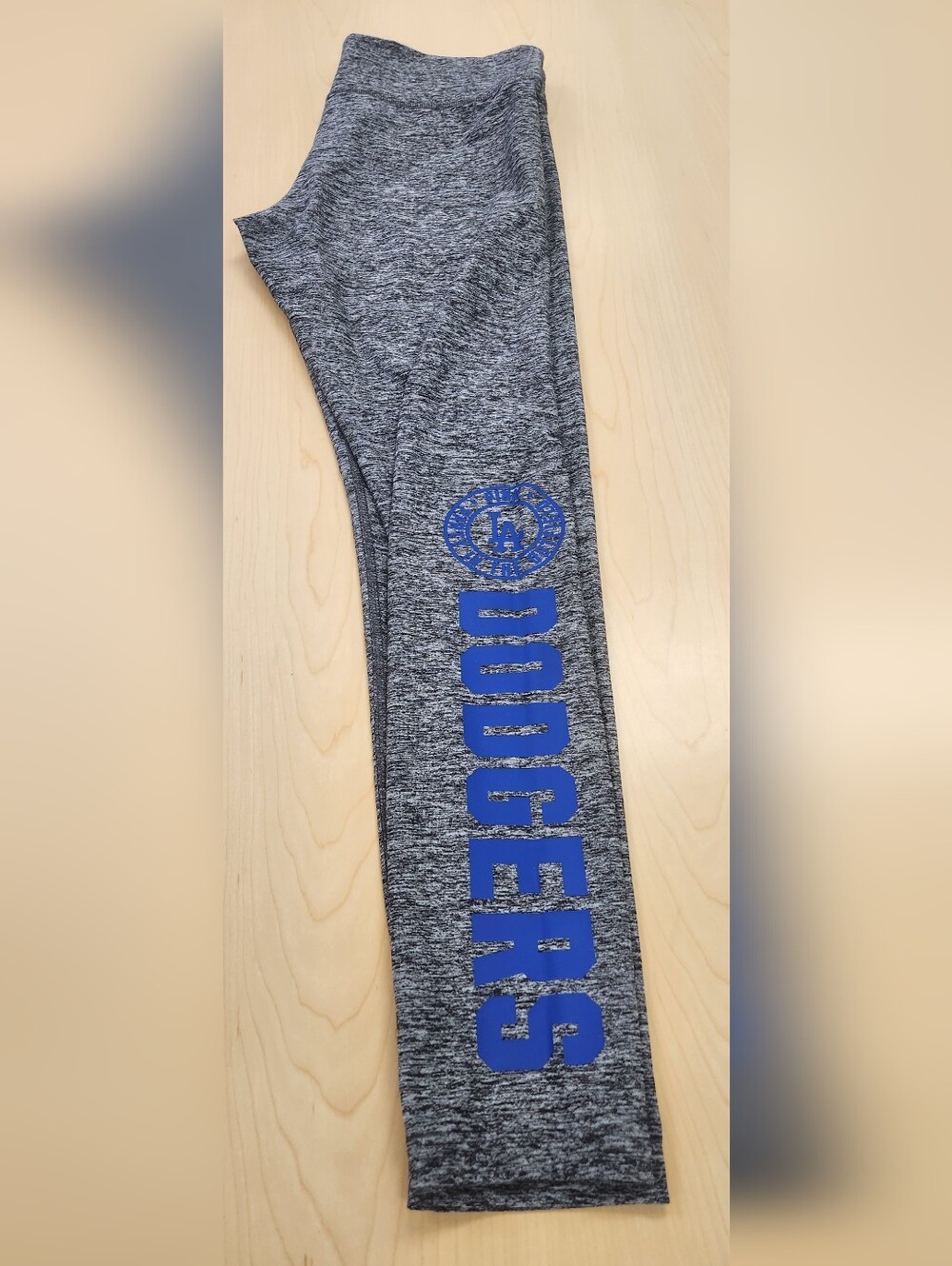 *LIKE NEW* Victoria's Secret PINK Los Angeles Dodgers Med Leggings Pants Tights - Picture 6 of 8